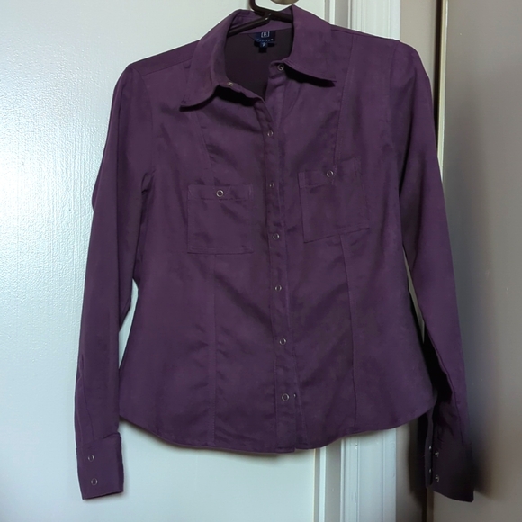 Reitmans Purple Suede Shacket - Picture 3 of 4